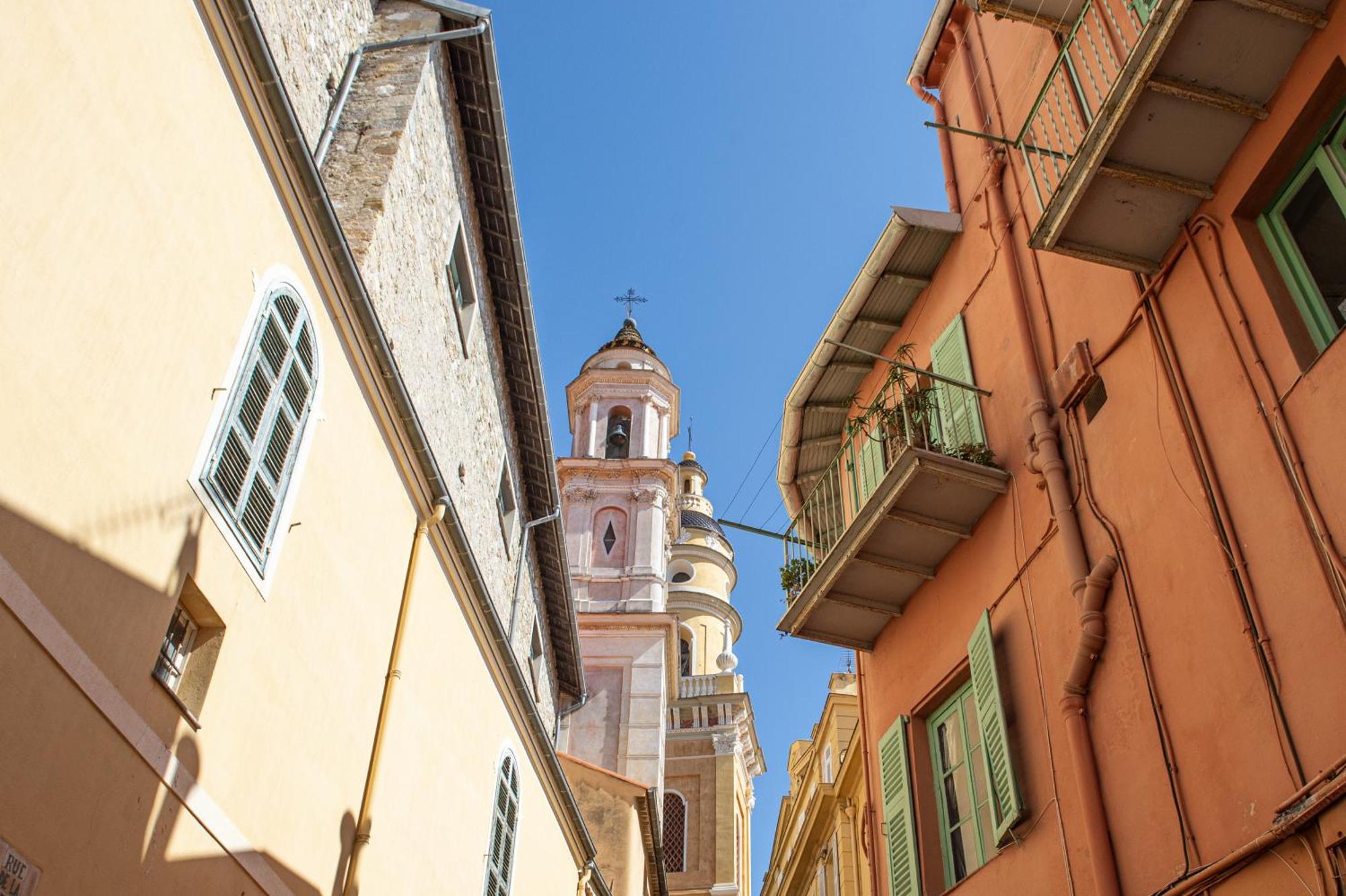 Palm Riviera - Vieille Ville De Menton - Vue Mer Exterior photo